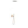 Kit mitigeur encastré à 2 voies Rapid-box pour douche Or Rose Mat 24K - TRES 26228005OPM