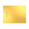 Pommeau de douche encastré au plafondAvec 2 types de jet Or 24K - TRES 29997001OR