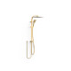 Ensemble de douche adaptable à tout type de robinet Or Mat 24K - TRES 19063504OM