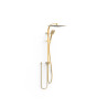 Ensemble de douche adaptable à tout type de robinet Or Mat 24K - TRES 19063504OM 