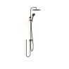 Ensemble de douche adaptable à tout type de robinet Noir bronze - TRES 19063502KMB 