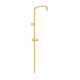 Barre de douche longue adaptable au robinet thermostatique mural Or Mat 24K - TRES 03463501OM