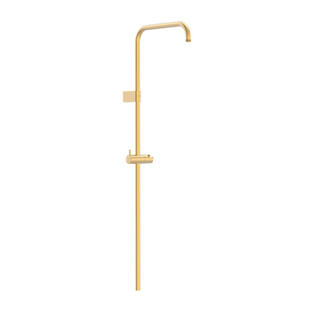 Barre de douche longue adaptable au robinet thermostatique mural Or Mat 24K - TRES 03463501OM 