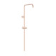 Barre de douche longue adaptable au robinet thermostatique mural Or Rose Mat 24K - TRES 03463501OPM