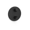 Pièce apparente pour boîtier encastré Therm-box 2 voies Noir mat - TRES 28125001NM