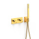 Robinet thermostatique encastré à 2 voies B-system. Or 24K - TRES 30725201OR