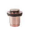 Bonde de vidage clic-clac Simple-Rapid pour lavabo Or Rose Mat 24K - TRES 24284002OPM 