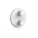 Pièce apparente pour boîtier encastré Therm-box 2 voies Blanc mat - TRES 26225001BM