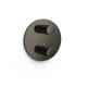 Pièce apparente pour boîtier encastré Therm-box 2 voies Noir Métallisé - TRES 26225001KM