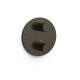 Pièce apparente pour boîtier encastré Therm-box 2 voies Noir bronze - TRES 26225001KMB