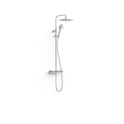 Ensemble de robinet thermostatique mural à 2 voies pour douche Chrome - TRES 19038705 