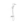 Ensemble de robinet thermostatique mural à 2 voies pour douche Chrome - TRES 19038705