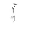 Ensemble de robinet thermostatique mural à 2 voies pour douche Noir mat - TRES 19038705NM