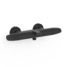 Robinet thermostatique mural pour baignoire et doucheSans accessoires Noir mat - TRES 19017403NM 