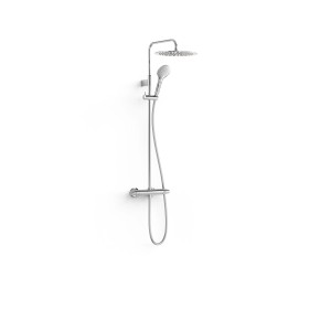 Ensemble de robinet thermostatique mural à 2 voies pour douche Chrome - TRES 19038705 
