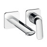 Façade mitigeur lavabo large encastré 2 trous Chromé Foil - CRISTINA ONDYNA FL25951