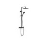 Ensemble de robinet thermostatique mural à 2 voies pour douche Noir mat - TRES 19038701NM