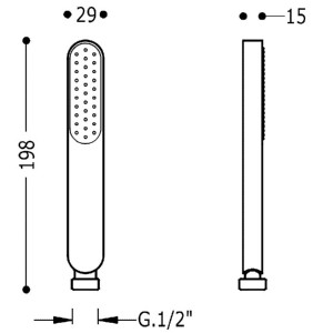 Douchette Picots anticalcaire Or Rose 24K - TRES 03463901OP