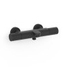 Robinet thermostatique mural pour baignoire et doucheSans accessoires Noir mat - TRES 19017401NM