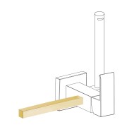 Accessoire porte-serviettes pour robinet avec douche Or Mat 24K - TRES 03412402OM 