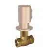 Robinet d’arrêt encastréRaccord fileté femelle : 3/4". Or Rose Mat 24K - TRES 06151101OPM