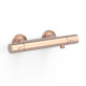 Robinet thermostatique mural Over-wall pour doucheSans accessoires Or Rose Mat 24K - TRES 19016402OPM
