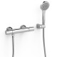 Robinet thermostatique mural Over-wall pour doucheDouchette à main Chrome - TRES 19016419
