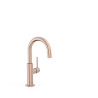 Mitigeur avec manette latérale pour lavabo Or Rose Mat 24K - TRES 26290403OPM 