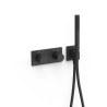 Robinet thermostatique encastré à 2 voies B-system. Noir mat - TRES 30735201NM