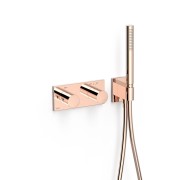 Robinet thermostatique encastré à 2 voies B-system. Or Rose 24K - TRES 30735201OP 
