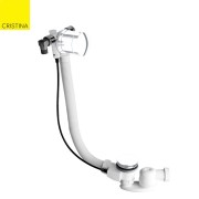 Vidage Remplissage Baignoire Par Trop Plein  Laiton  58 Cm Blanc Mat Robinetterie VIDAGES - CRISTINA ONDYNA VE26324 