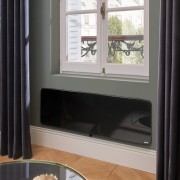 Radiateur fonte VERALI 1500W plinthe noir brillant - ATLANTIC 507664