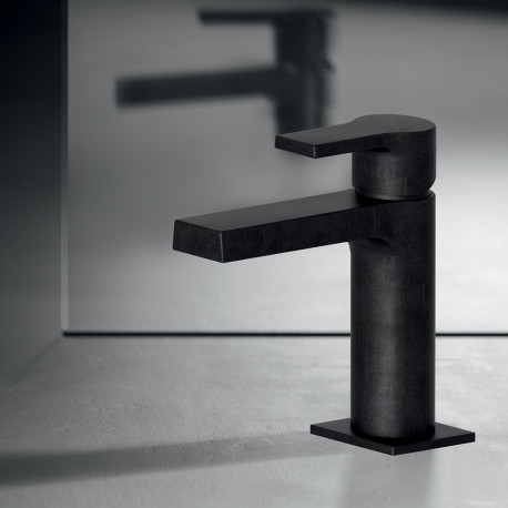 Mitigeur lavabo vidage métal Chromé Noir Brossé Omega - CRISTINA ONDYNA OG22175