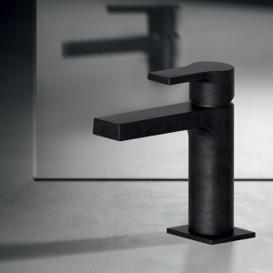 Mitigeur lavabo vidage métal Chromé Noir Brossé Omega - CRISTINA ONDYNA OG22175