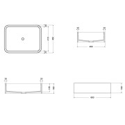 Vasque Ceramique Cosa Medium Blackmat - CRISTINA ONDYNA COSA604513