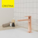 Mitigeur lavabo medium Or Rose Brossé Omega - CRISTINA ONDYNA OG22334P