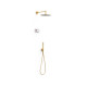 Kit robinet thermostatique électronique encastré à 2 voies Shower Technology Or Mat 24K - TRES 09286558OM