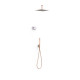 Kit robinet thermostatique électronique encastré à 2 voies Shower Technology Or Rose Mat 24K - TRES 09286564OPM