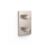 Pièce apparente pour boîtier encastré Therm-box 2 voies Acier - TRES 21125001AC