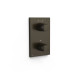 Pièce apparente pour boîtier encastré Therm-box 2 voies Noir bronze - TRES 21125001KMB