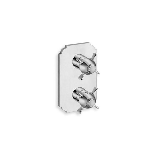 FACADE EXTERNE CHAMBORD LAITON THERMOSTATIQUE 2 SORTIES CHROME - CRISTINA ONDYNA XC85251