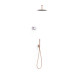 Kit robinet thermostatique électronique encastré à 2 voies Shower Technology Or Rose Mat 24K - TRES 09286567OPM