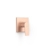 Pièce apparente pour boîtier encastré 1 voie Rapid-box Or Rose Mat 24K - TRES 21127810OPM