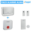 Pack Alarme ALMA RLP002F avec Sirene Exterieure - Hager - RLP002F