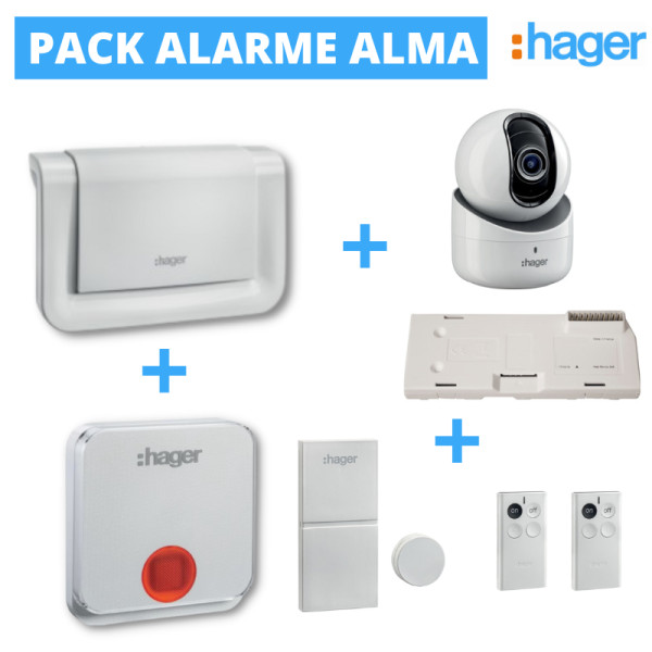 pack alarme maison sans fil GSM et RTC + caméras intérieure et extérieure  full hd wifi