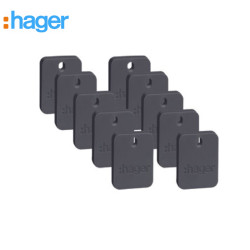 Pack de 10 badges électroniques ALMA - Hager - LOTRLF100X