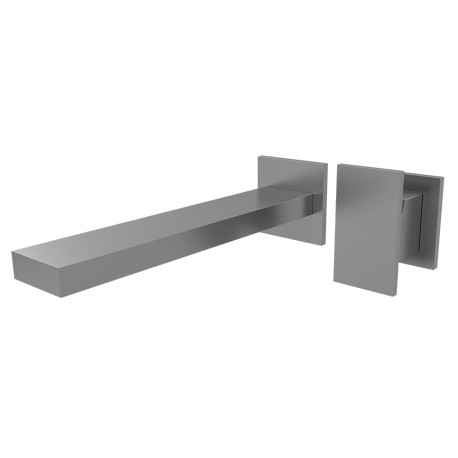 Façade mitigeur lavabo 2 trous Tabula Bec 230 Mm Métal Brossé - CRISTINA ONDYNA TA25977