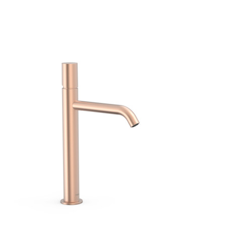 Mitigeur haut pour lavabo Or Rose Mat 24K - TRES 26130701OPM 