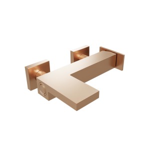 Robinet mitigeur Bain Douche Tabula Or Rose Brossé PVD - CRISTINA ONDYNA TA10734P