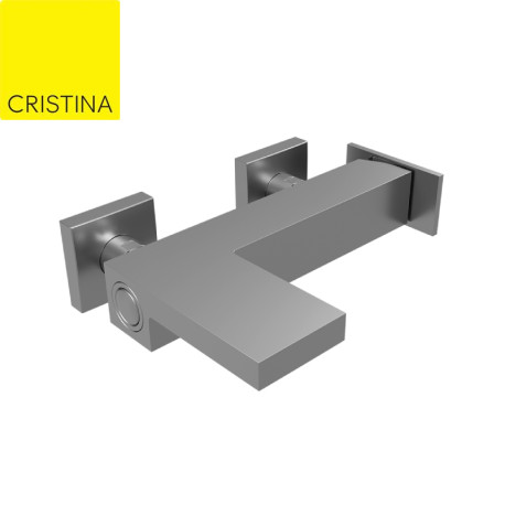 Robinet mitigeur Bain Douche Tabula Metal Brossé - CRISTINA ONDYNA TA10777